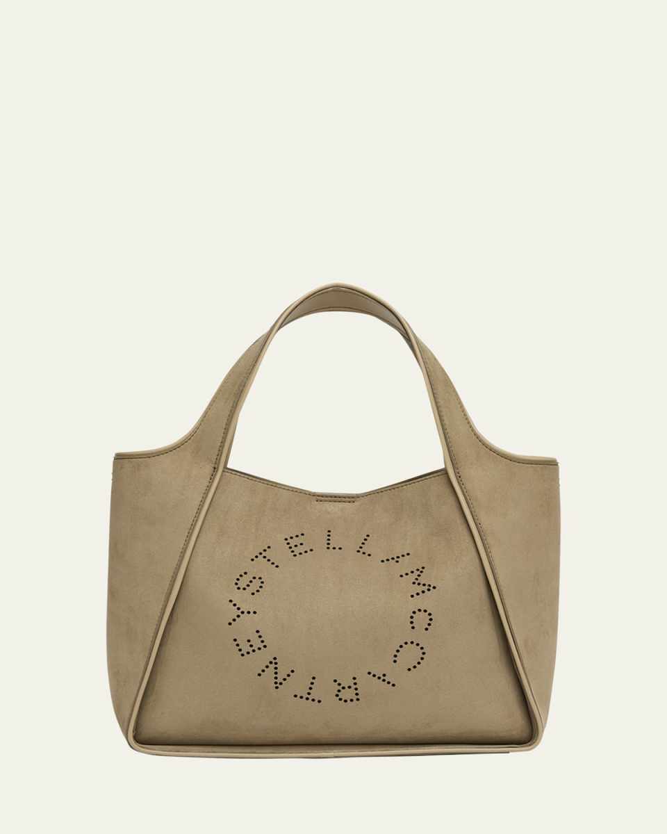 Logo Alter Suede Shoulder Bag